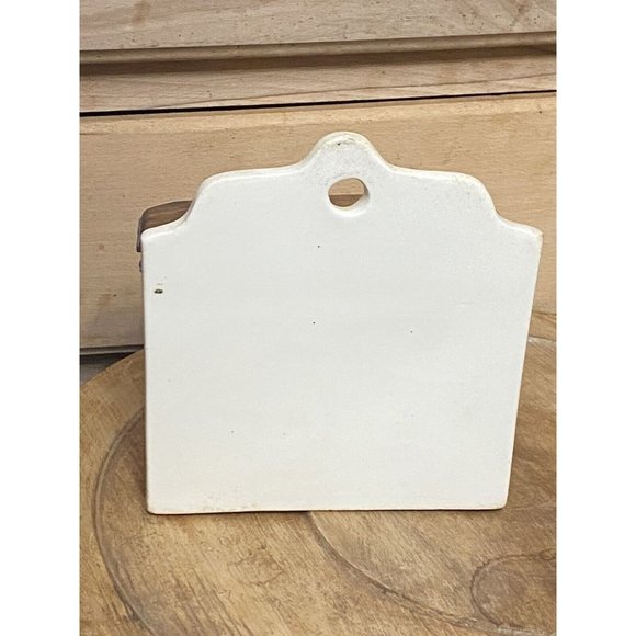 Ditmar Urbach Floral White Porcelain Salt Box Czechoslovakia Wood Lid - Picture 6 of 12